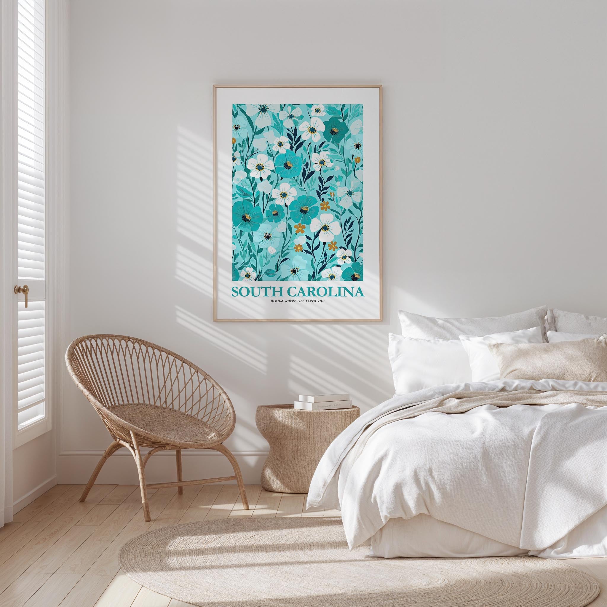 South Carolina Flower Art Print