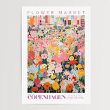 Copenhagen Flower Market Poster