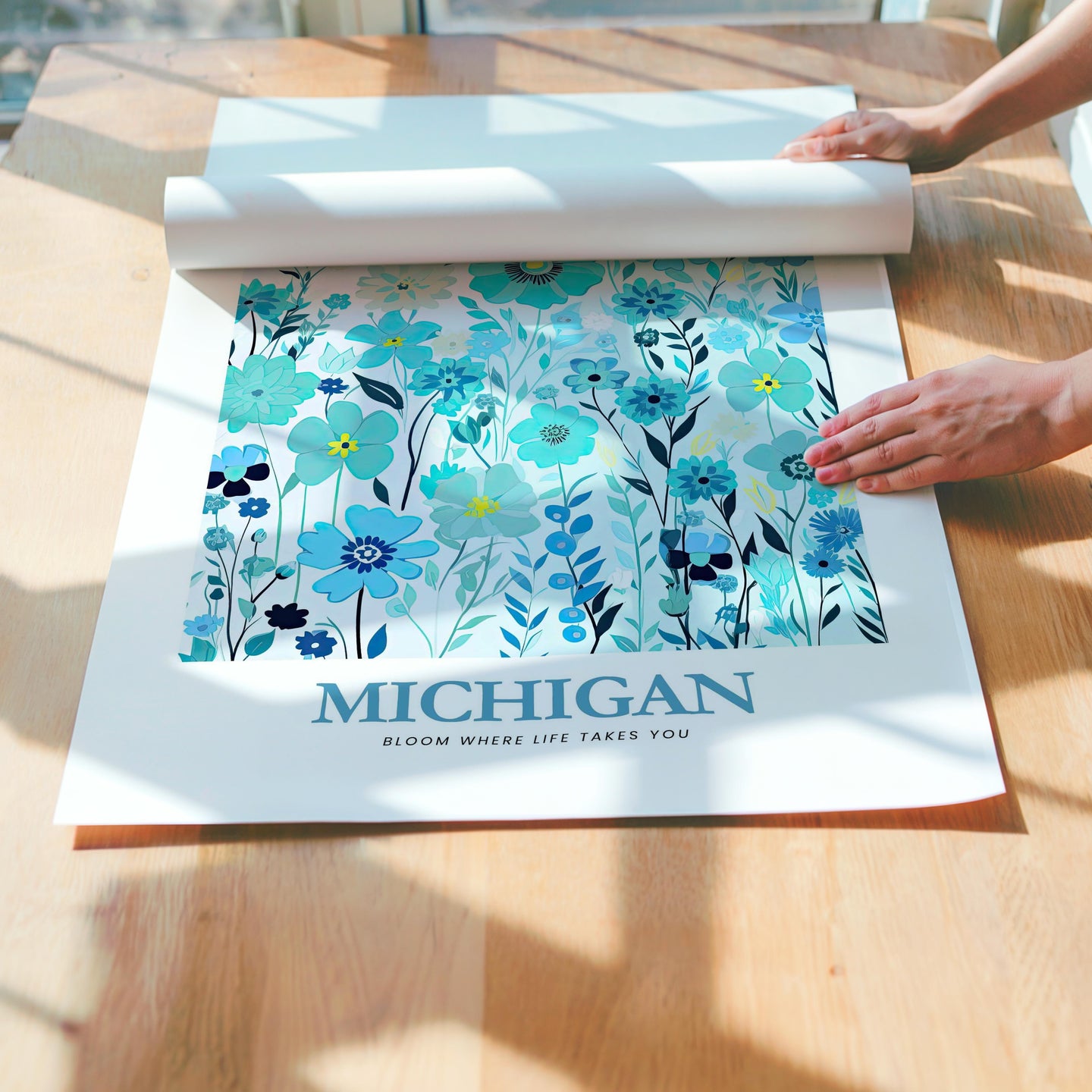 Michigan Flower Art Print
