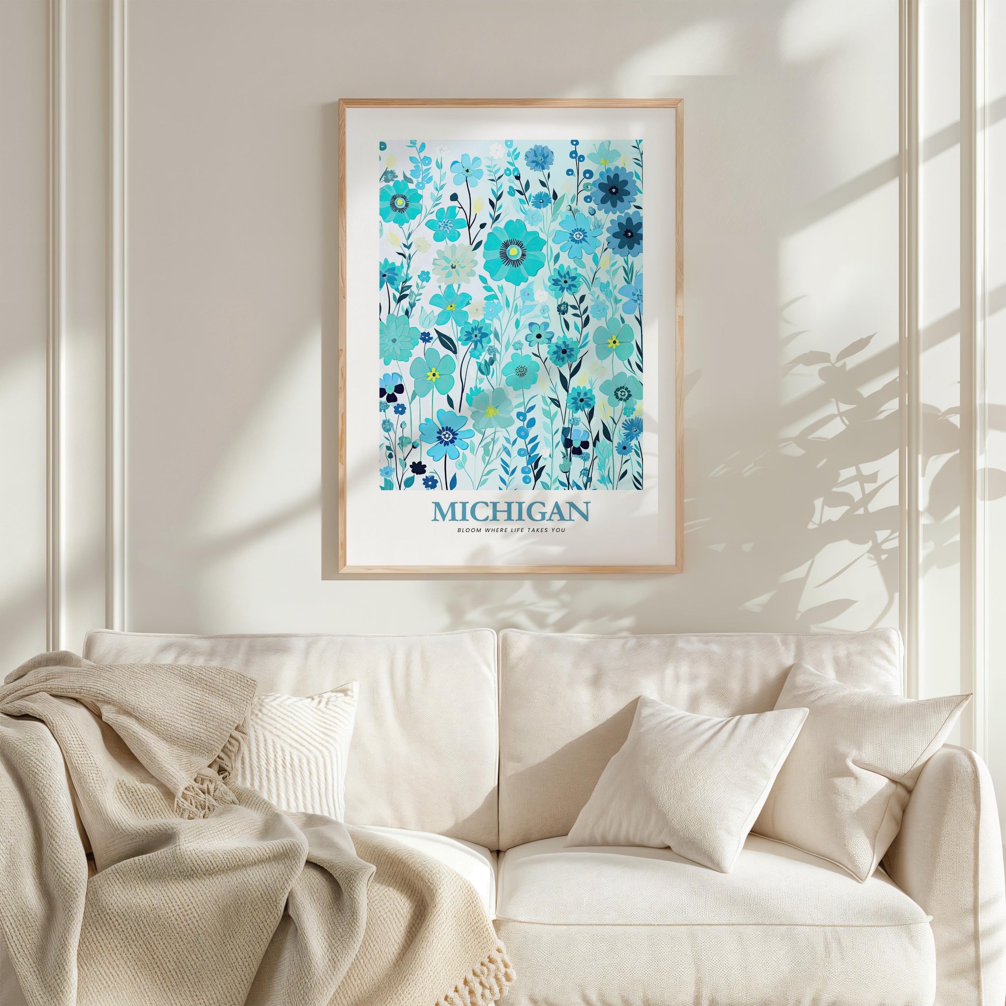 Michigan Flower Art Print