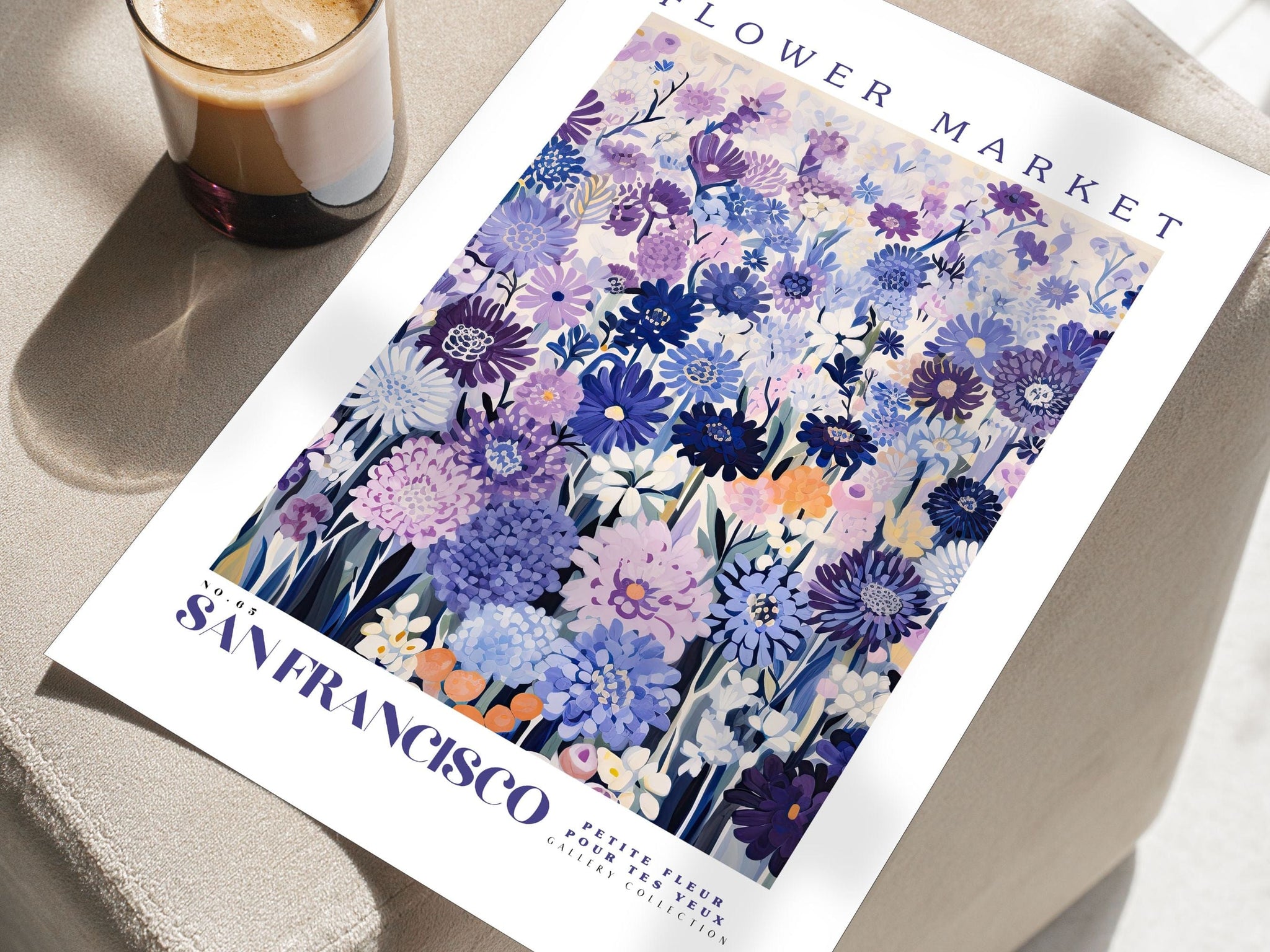 San Francisco Flower Market Poster