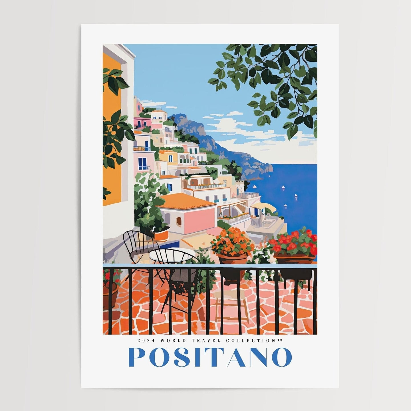 Positano Travel Poster