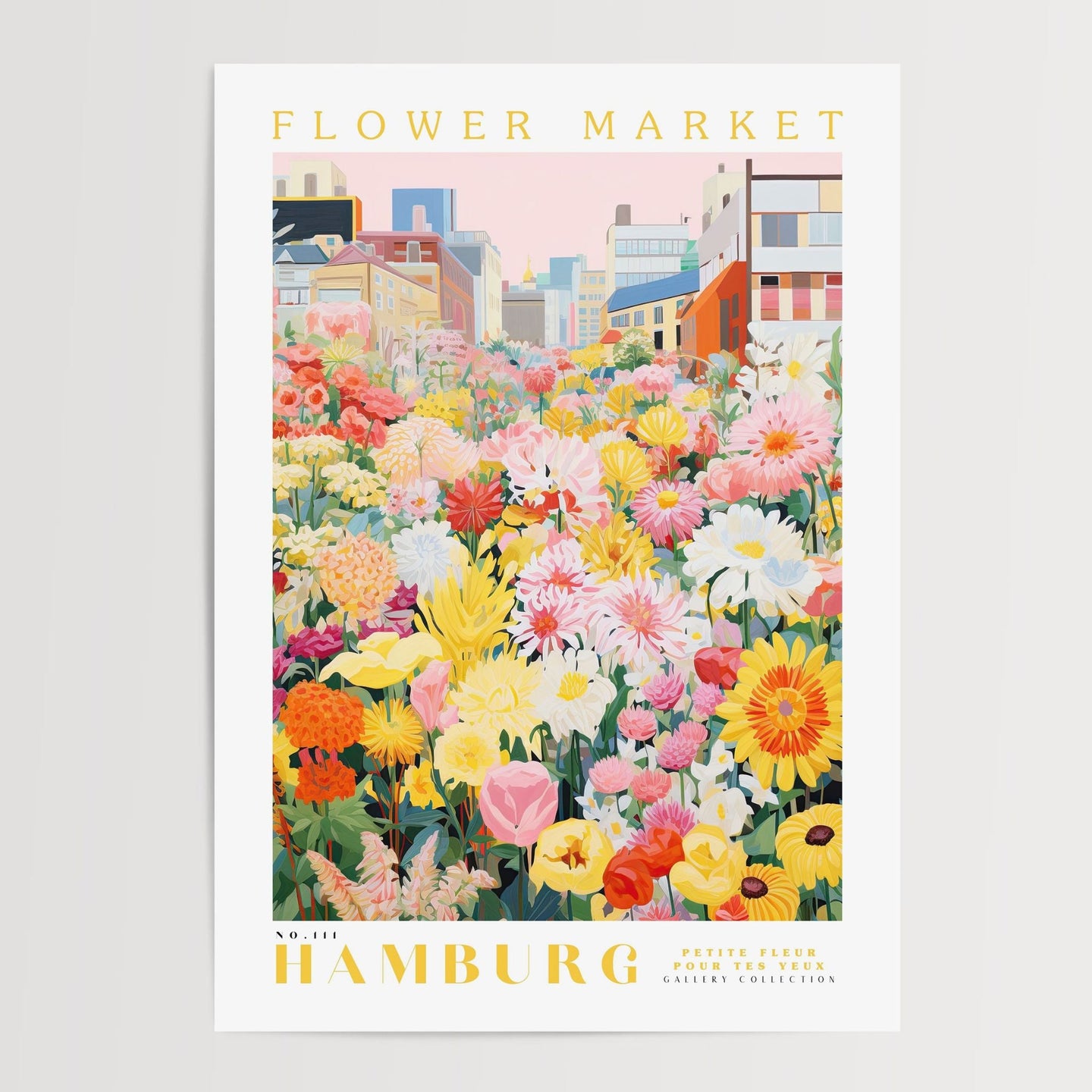 Hamborg Blomstermarked plakat