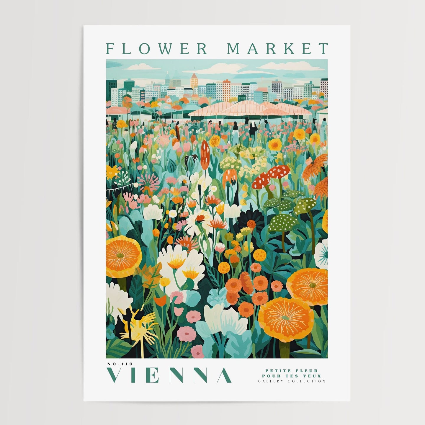 Vienna Flower Market Poster