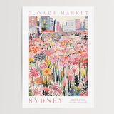 Sydney blomstermarked plakat