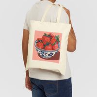 Strawberry Fruit Bowl Tote Bag