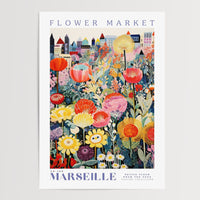 Marseille Flower Market Poster