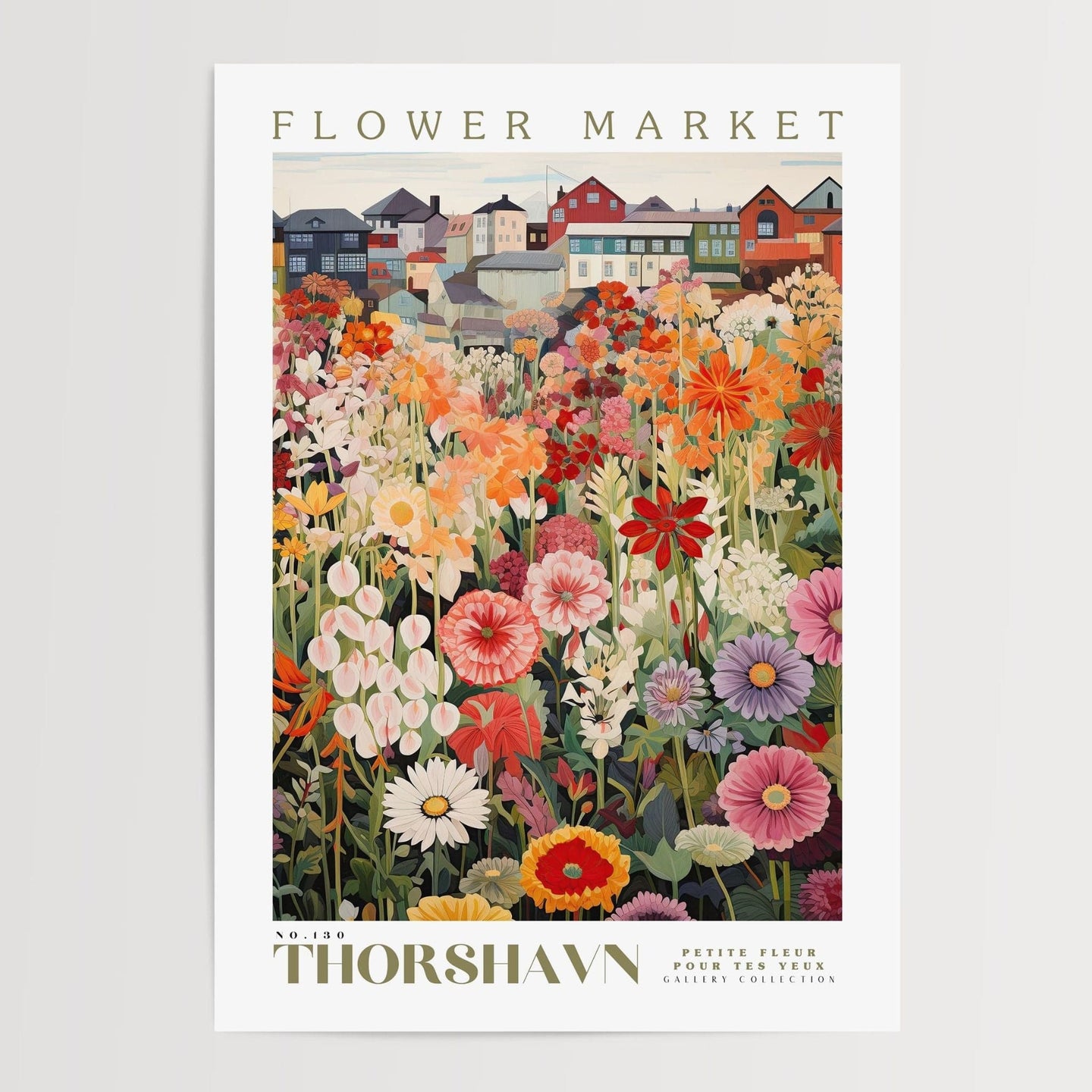 Thorshavn Blomstermarked Plakat