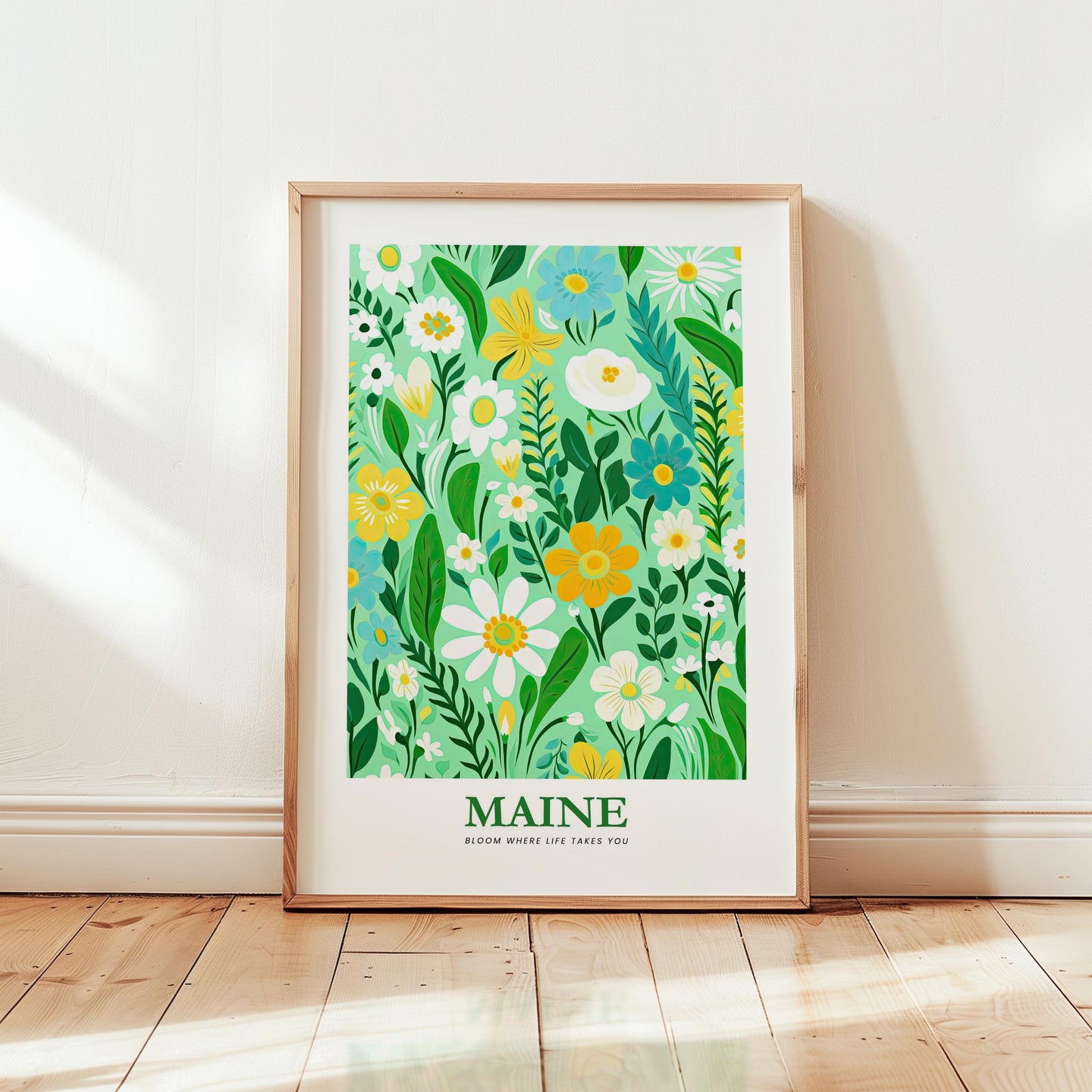 Maine Flower Art Print