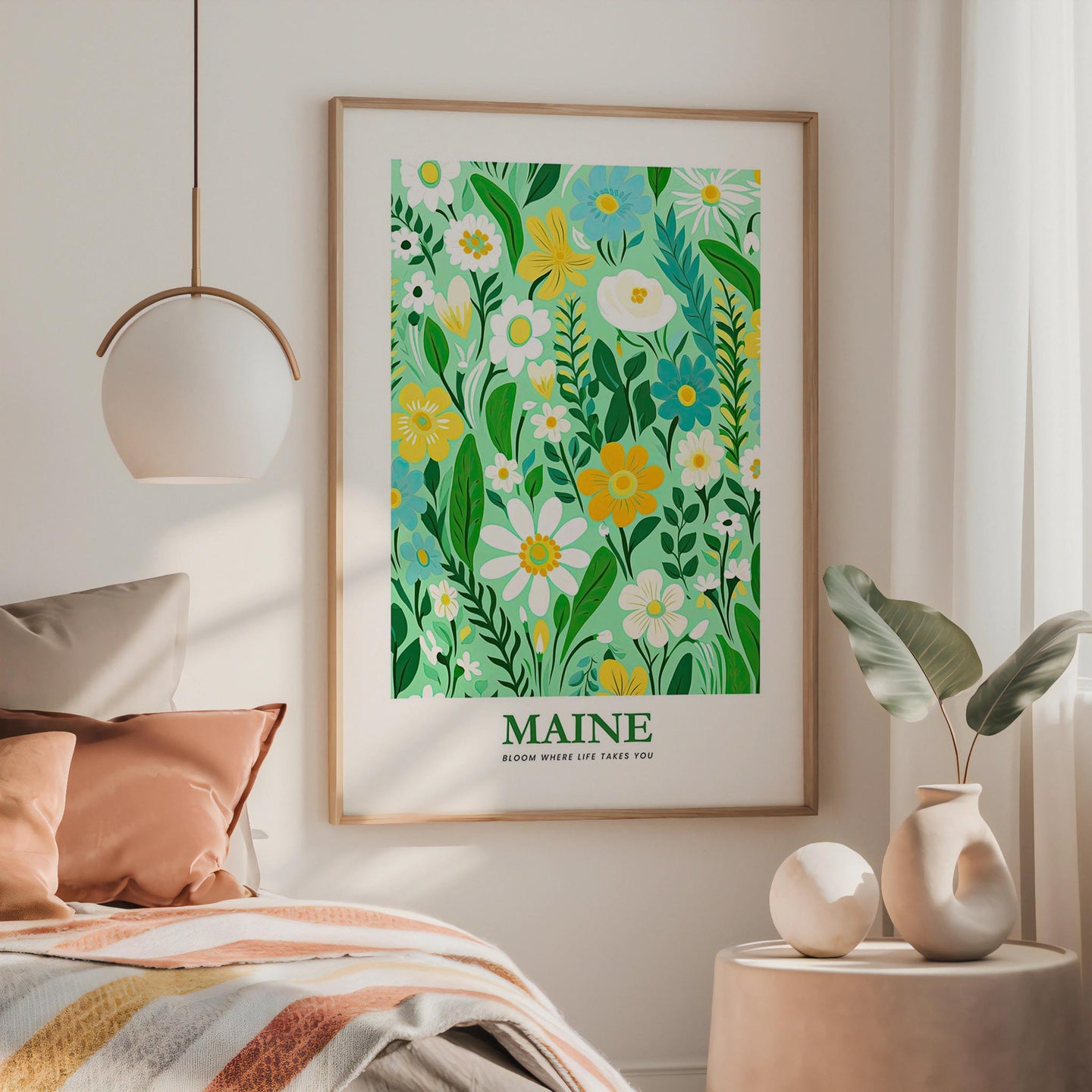 Maine Flower Art Print