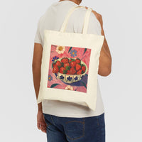 Strawberry Bowl Fruit Tote Bag