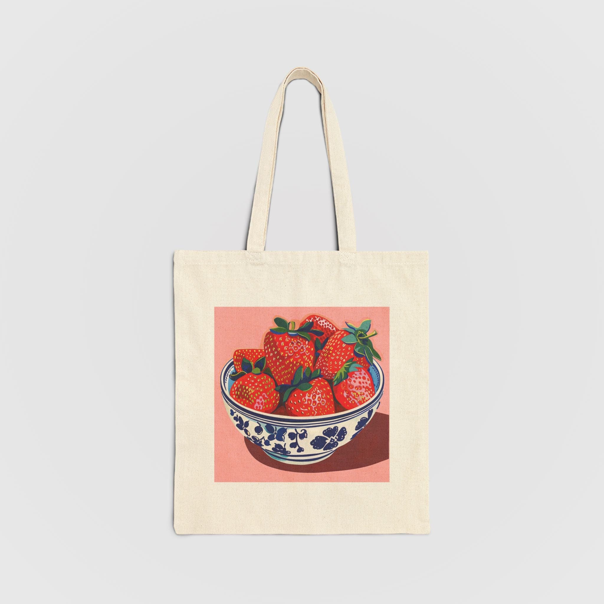 Strawberry Fruit Bowl Tote Bag