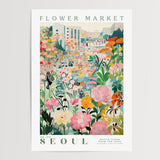 Seoul Flower Market Poster