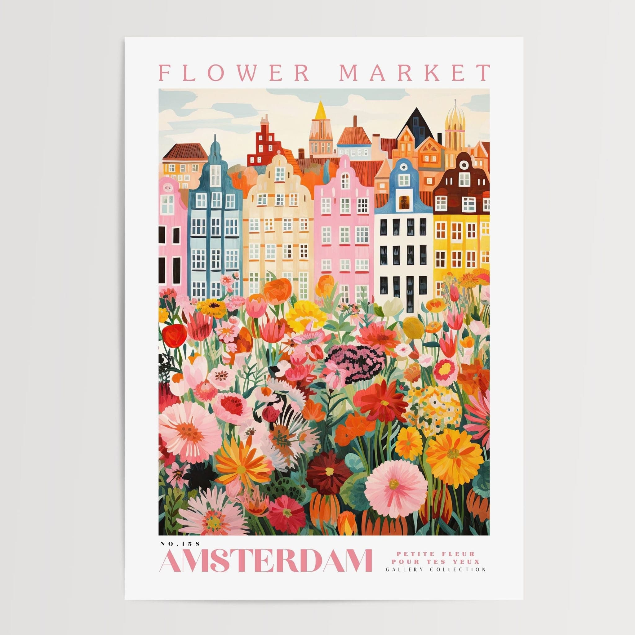 Amsterdam Flower Market Poster