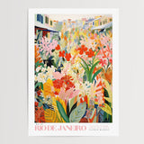 Rio De Janeiro Flower Market Poster