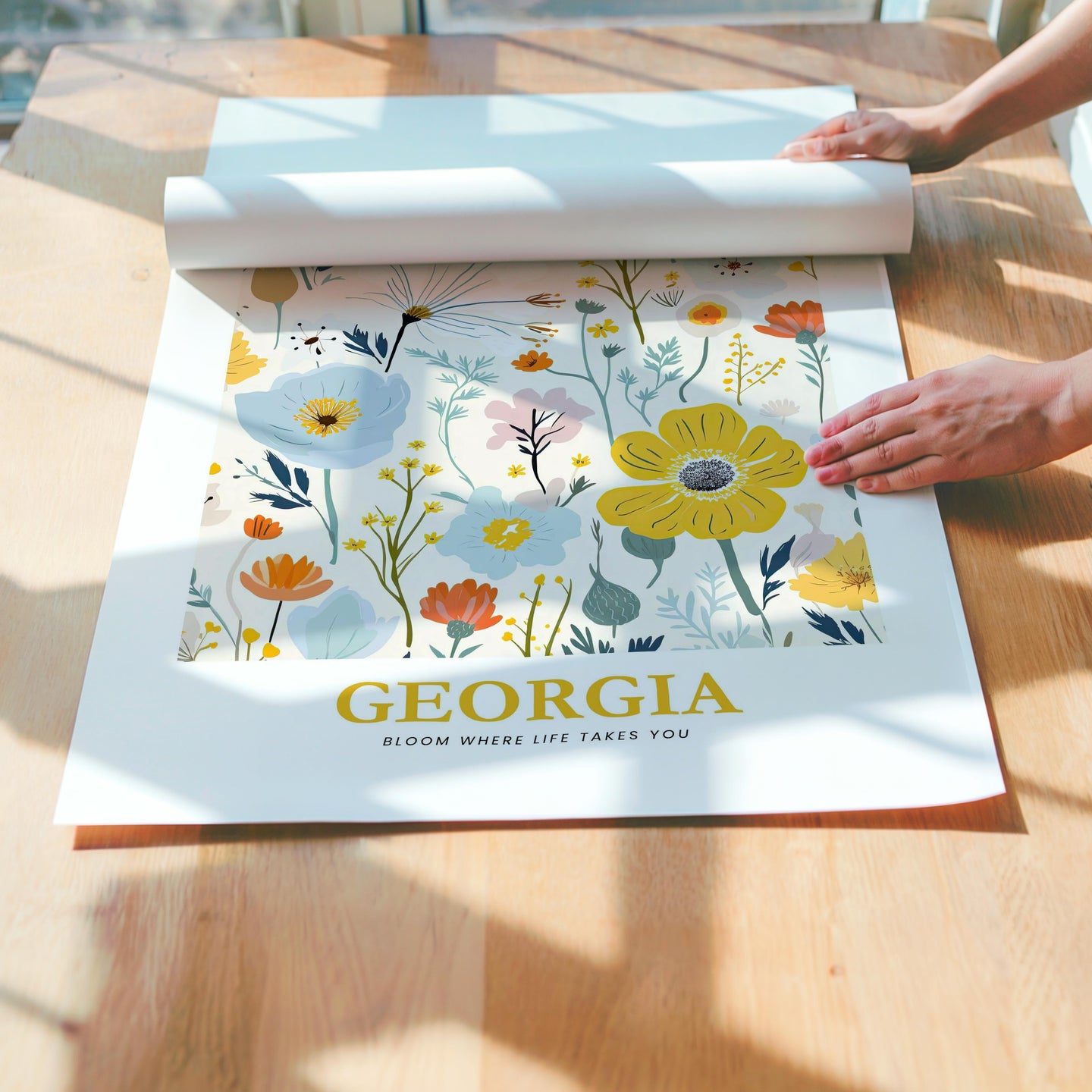 Georgia Flower Art Print