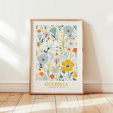 Georgia Flower Art Print