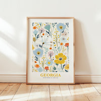 Georgia Flower Art Print