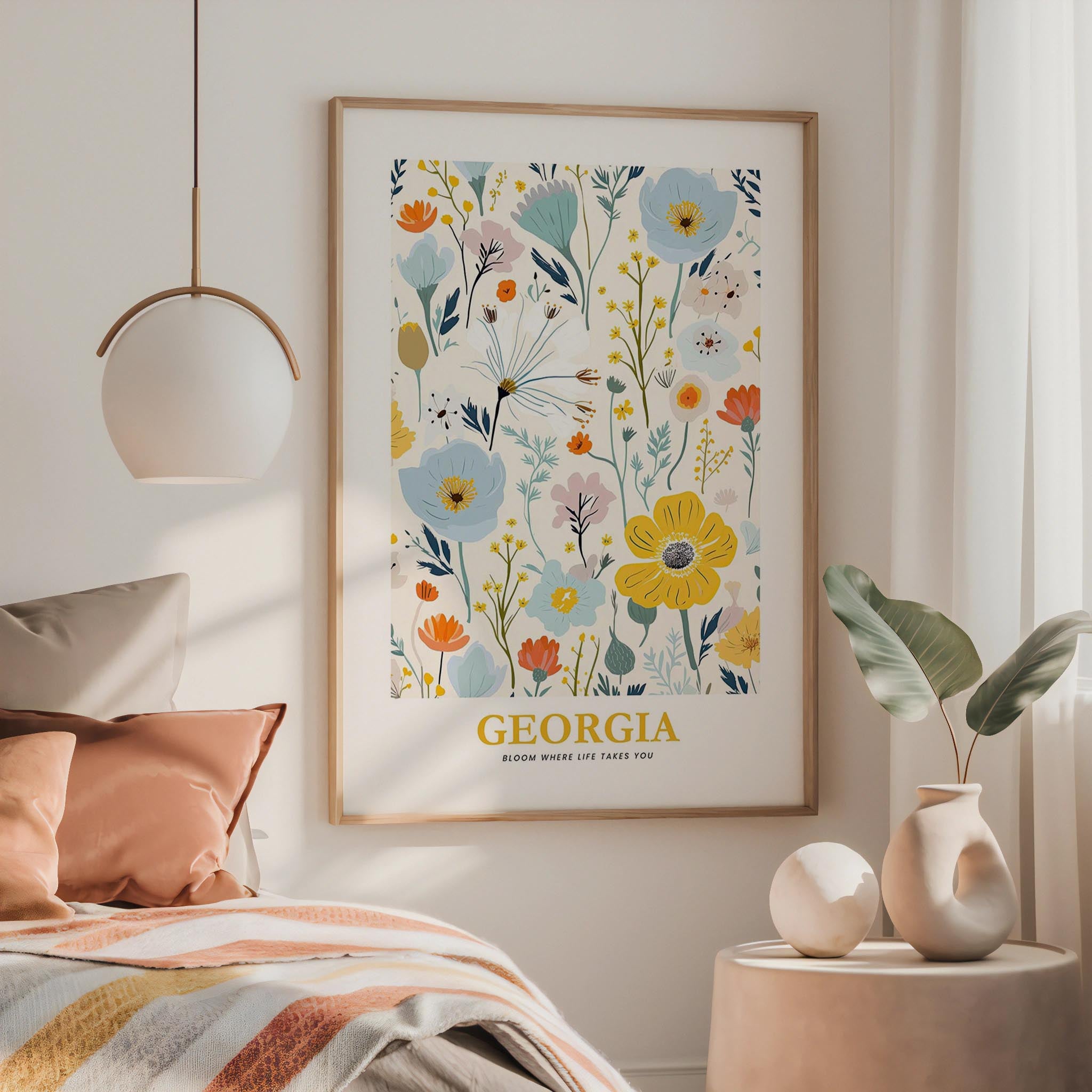 Georgia Flower Art Print