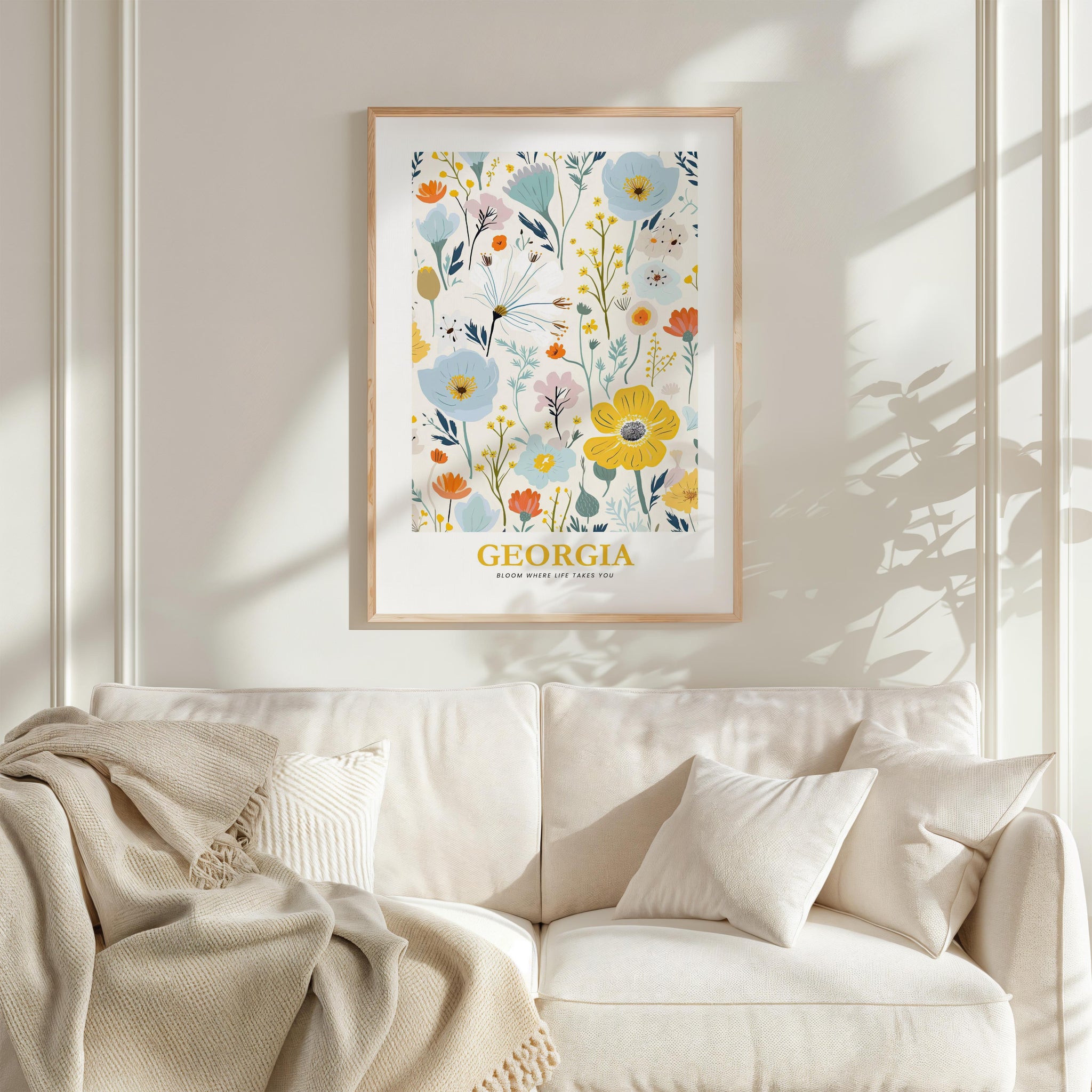 Georgia Flower Art Print