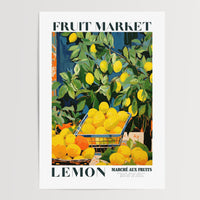 Citronfrugtmarkedsplakat