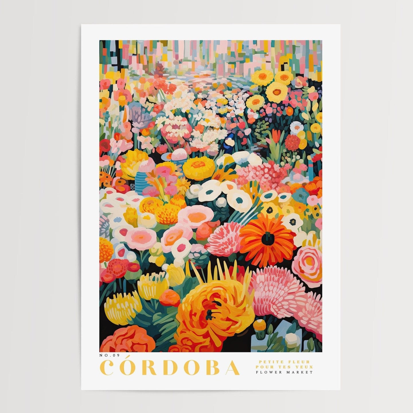 Cordoba Flower Market Poster