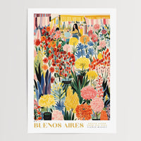 Buenos Aires Flower Market Poster