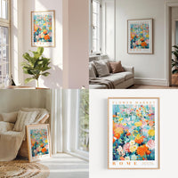 a living room filled with furniture and paintings