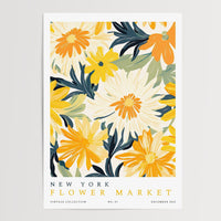 New York Flower Market Poster