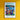 a picture of a poster of a town on a yellow wall