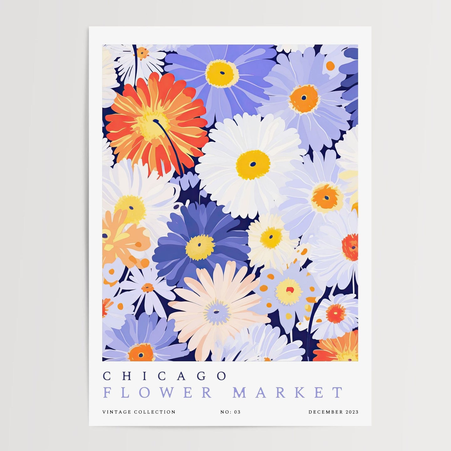 Chicago Flower Market plakat