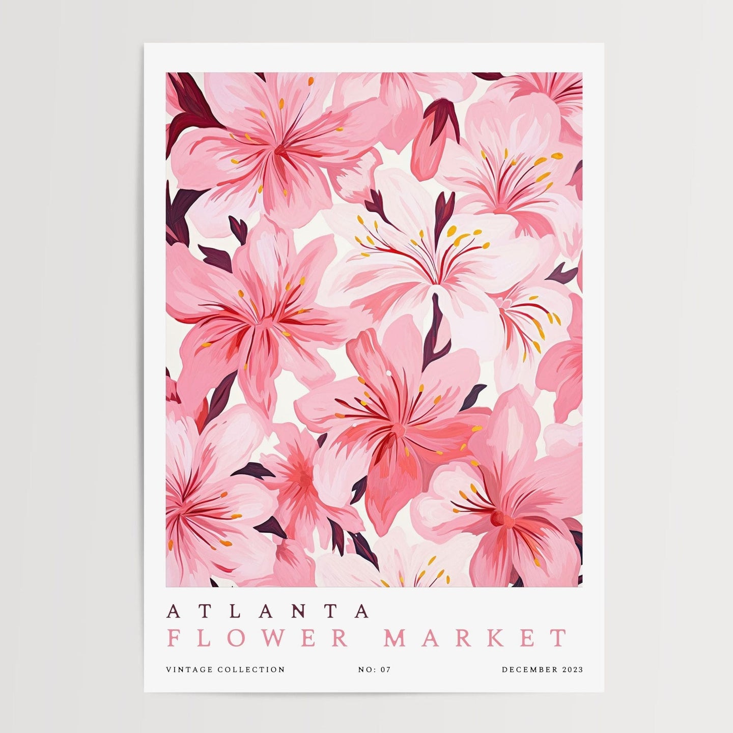 Atlanta Flower Market Poster