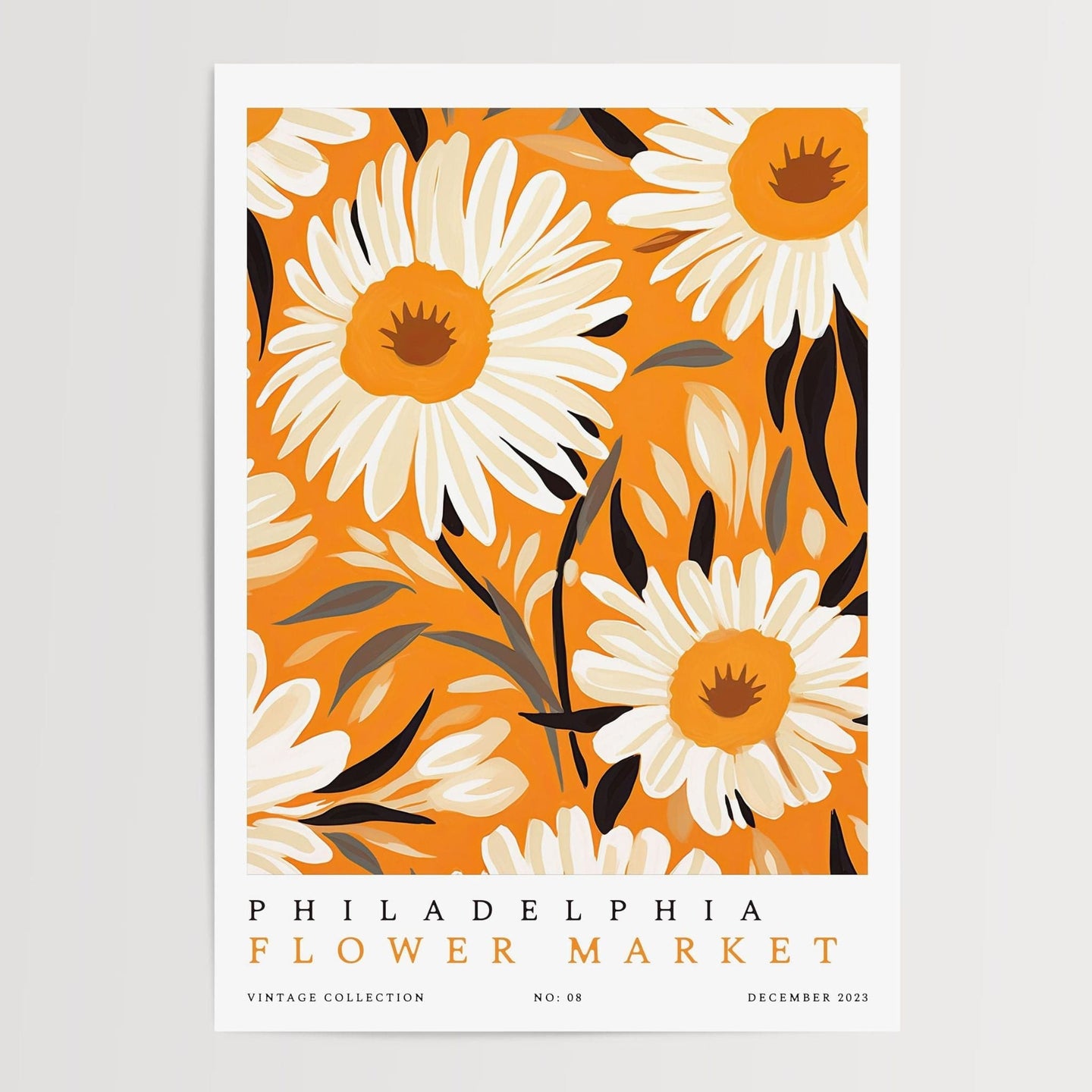 Philadelphia blomstermarked plakat