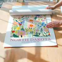 North Dakota Flower Art Print