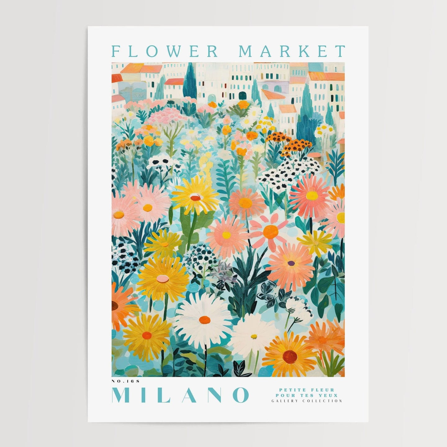 Milano Flower Market Poster