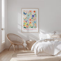 North Dakota Flower Art Print