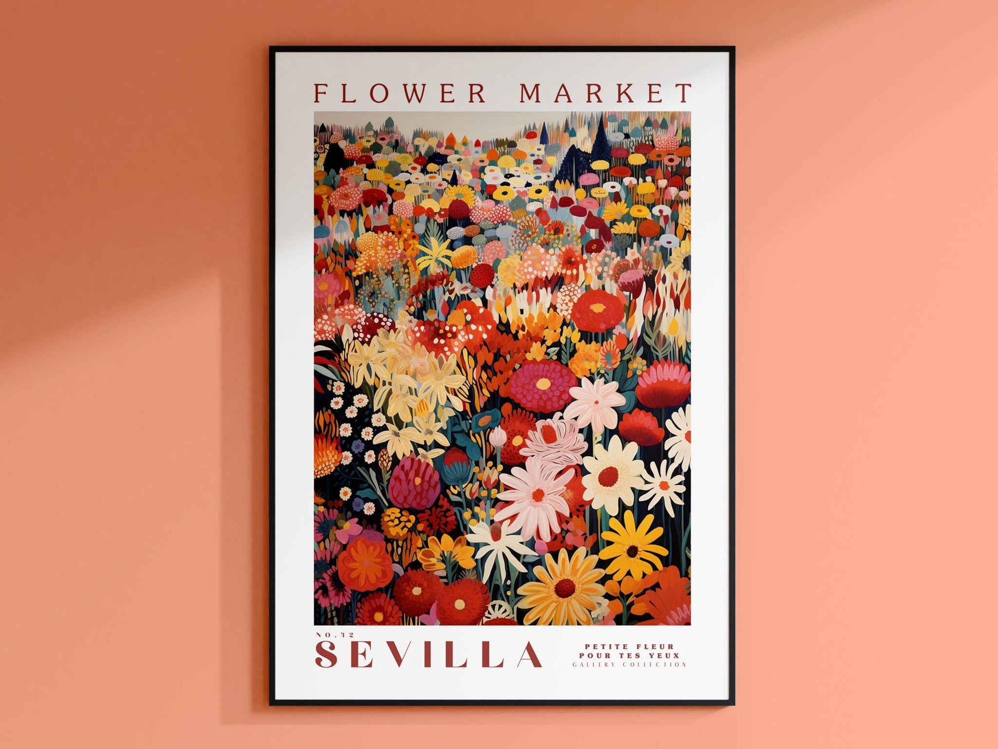 Sevilla Flower Market Poster