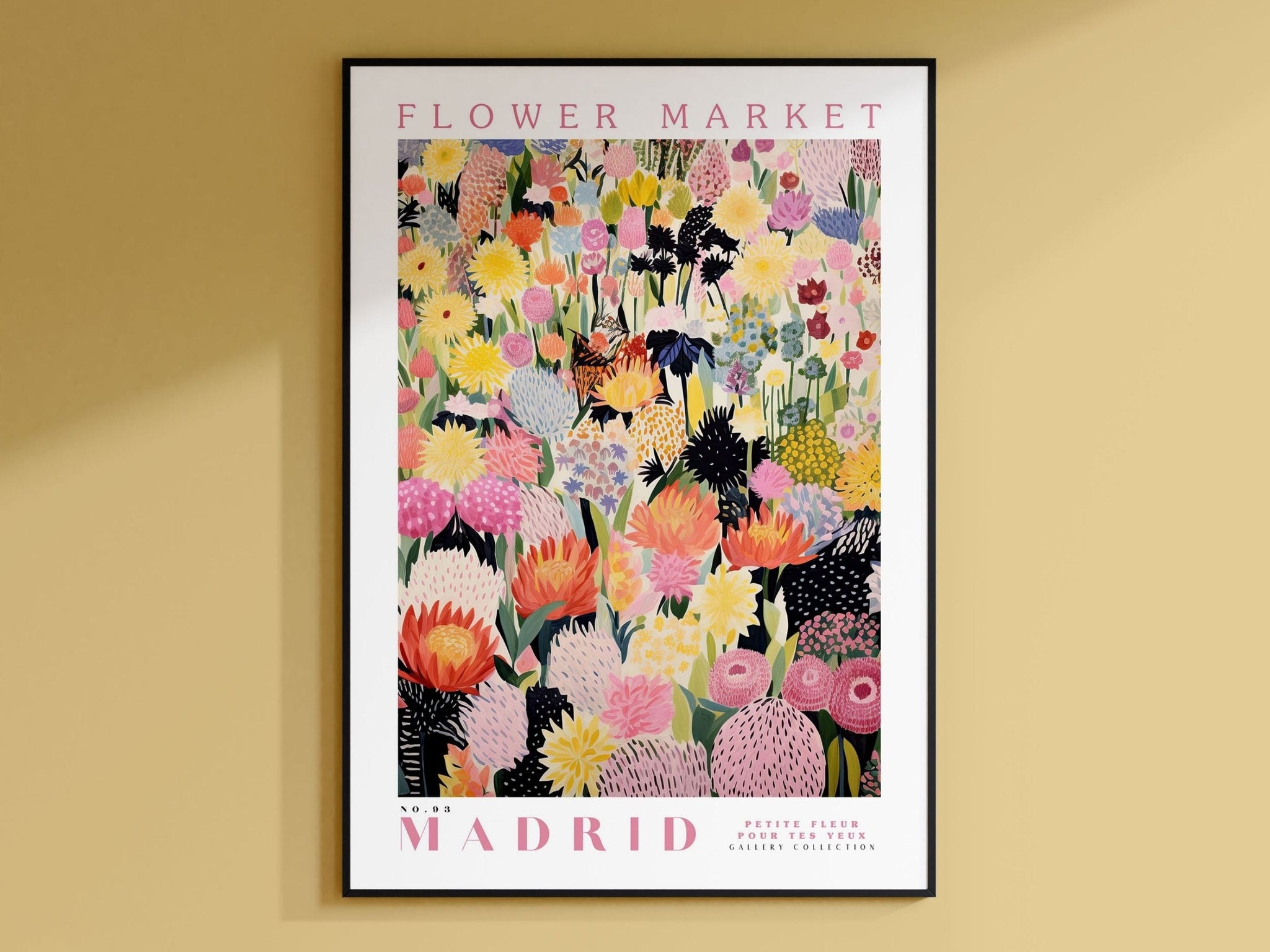 Madrid Flower Market Poster