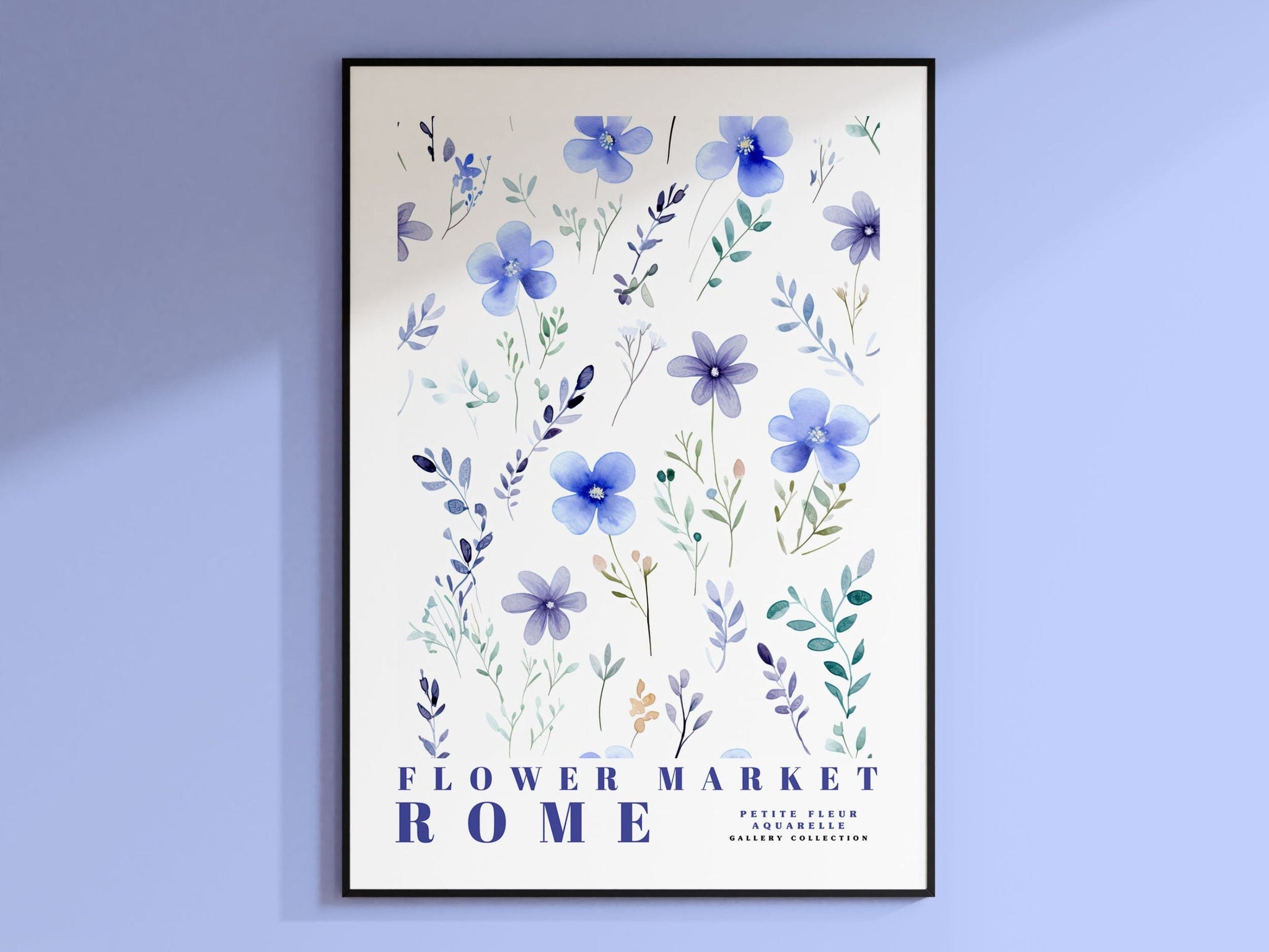 Roms blomstermarked plakat