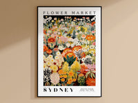 Sydney blomstermarked plakat