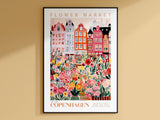 Københavns blomstermarked plakat