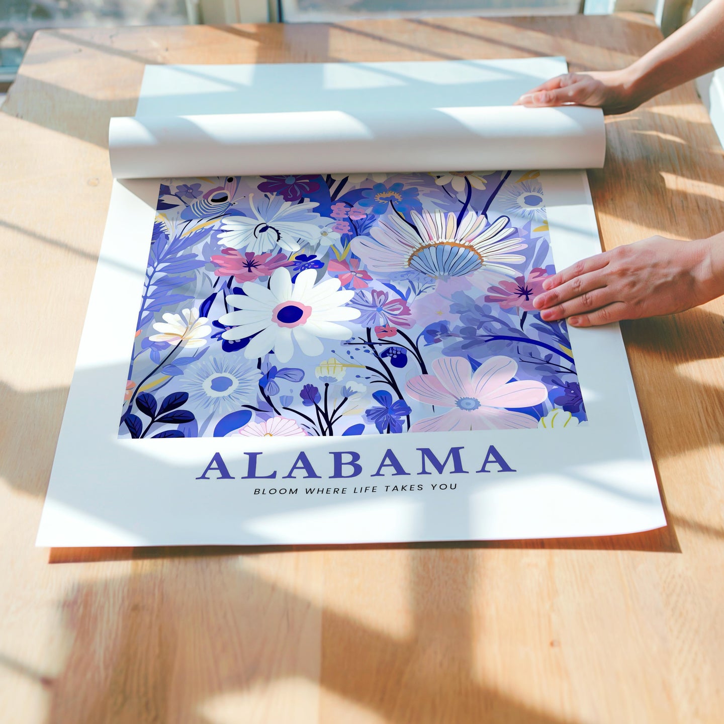 Alabama Flower Art Print
