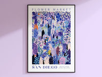 San Diego Flower Market Poster