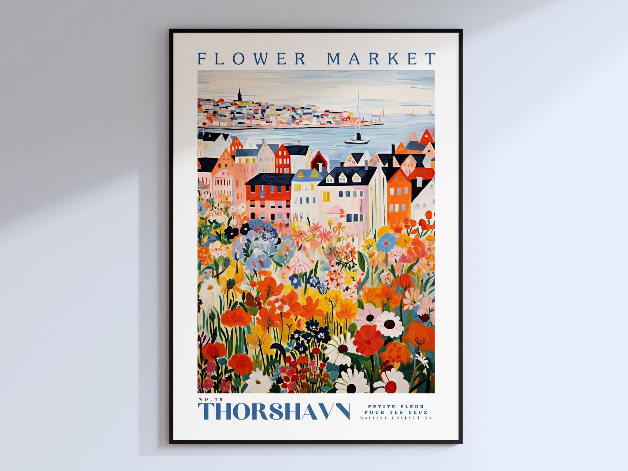 Flower Market Thorshavn Poster