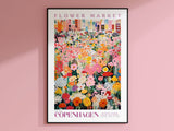 Copenhagen Flower Market Poster