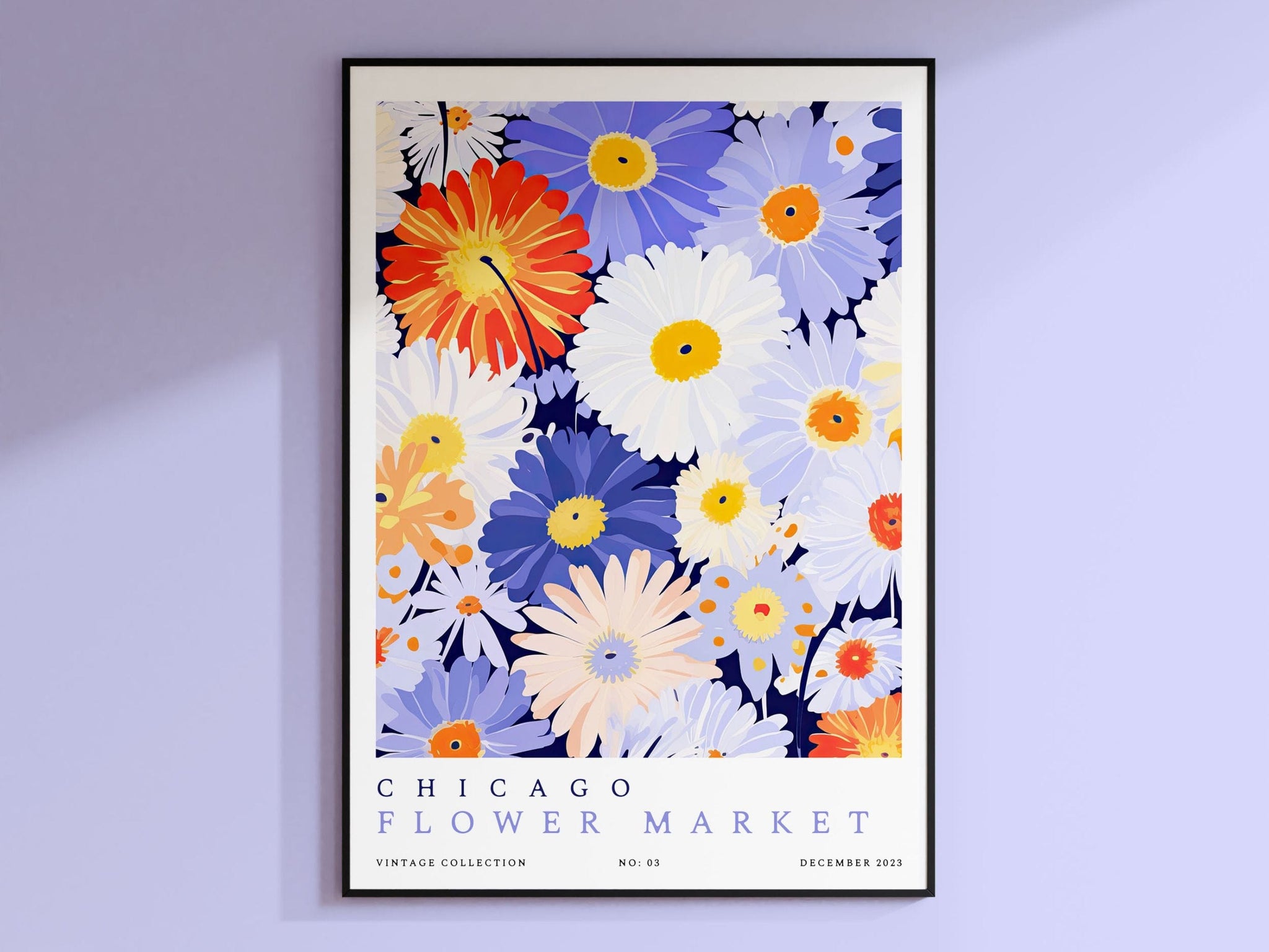 Chicago Flower Market plakat