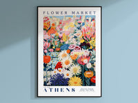 Athens Flower Market Poster