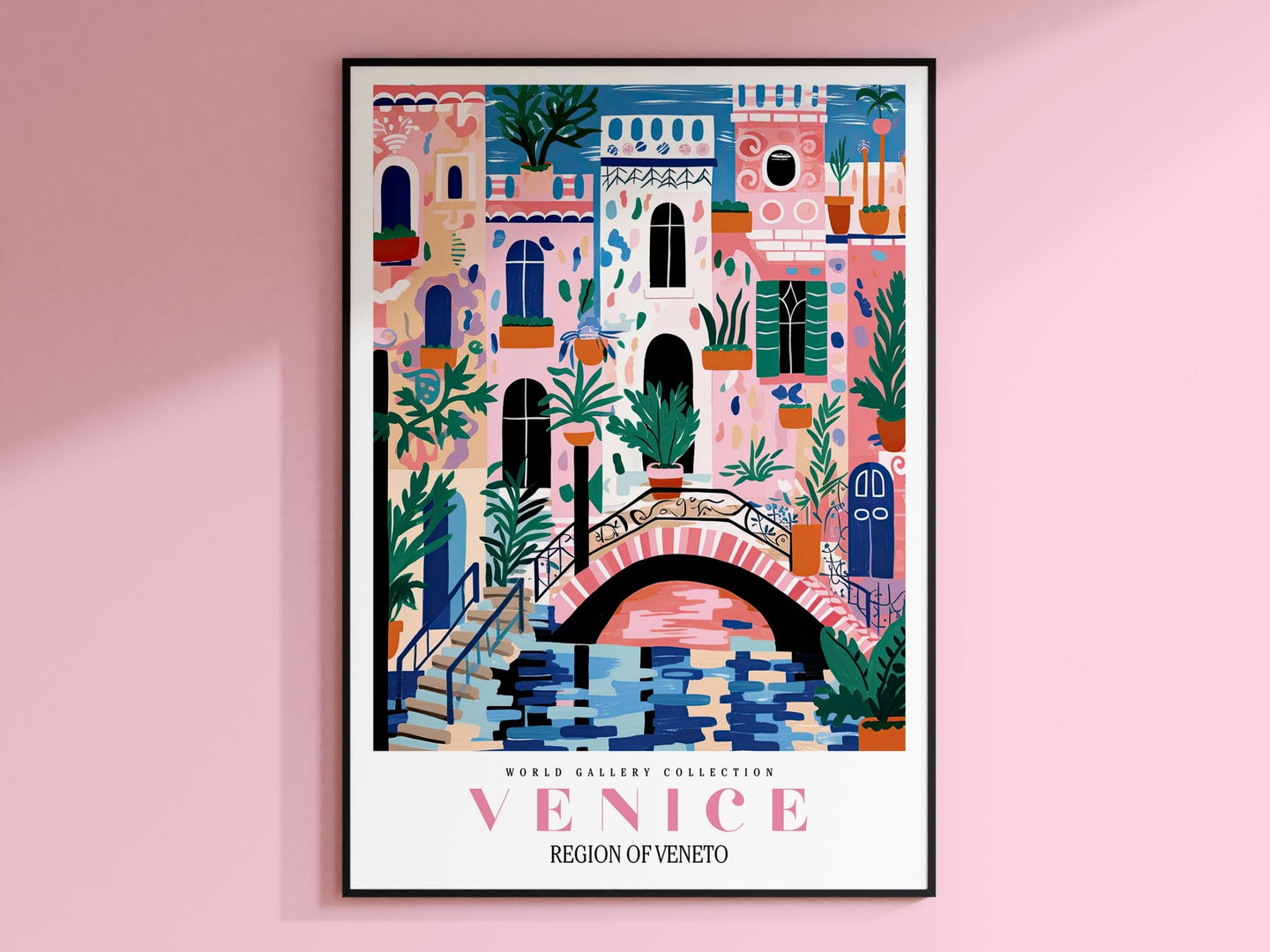 Venice Travel Print, Italy Wall Art, City Poster, Colorful Wall Art, Trendy Wall Art, Gallery Wall Print, Italy Painting, Venice Print