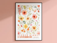 Canterbury Flower Market Print