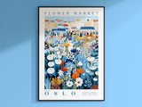 Oslo Flower Market Poster